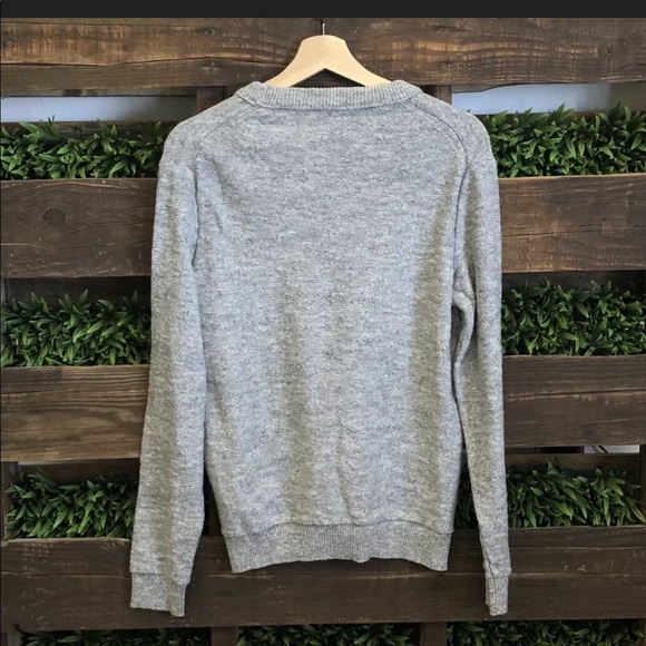 Outerknown Solid Gray Knit Sweater Size Large - Picture 6 of 6